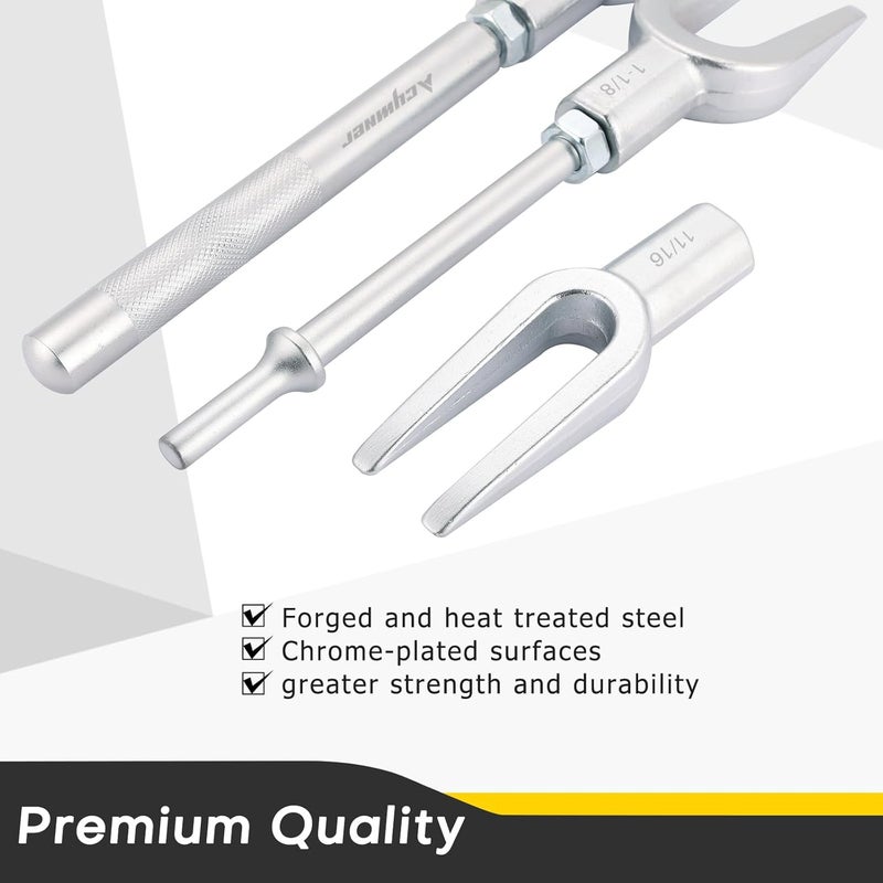 Acymner Pickle Fork Ball Joint Separator Set | 5PCS Pickle Fork Tool Set, Ball Joint Tie Rod Pitman Arm Removal Tool, Fork Type Separator Kit for Cars and Light Trucks - Image 3